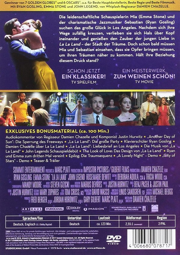 "La La Land" DVD