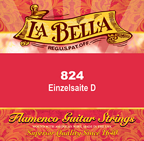 "La Bella Flamenco 820 Red Nylon", Einzelsaite für Klassik-/Konzertgitarre