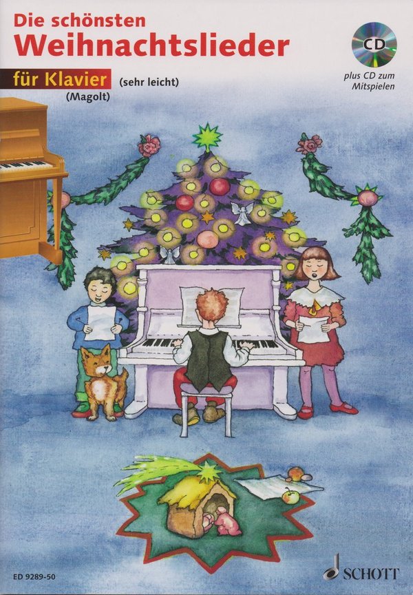 Die schönsten Weihnachtslieder für Klavier + CD