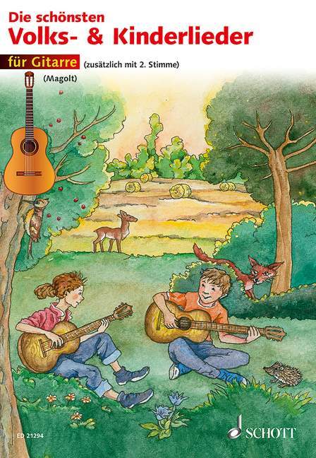 Die schönsten Volks- und Kinderlieder für Gitarre (leicht)
