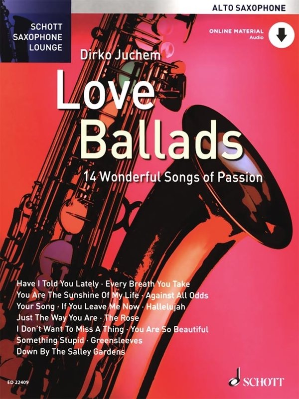 Love Ballads für Alt-Saxophon (+OnlAud)