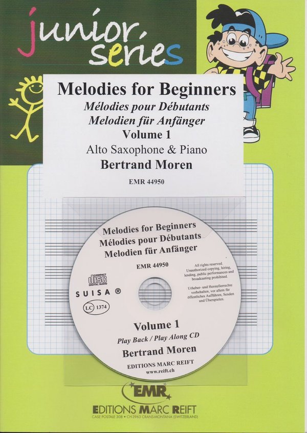 Melodien für Anfänger Vol. 1 - für 1 Altsaxofon (+CD)