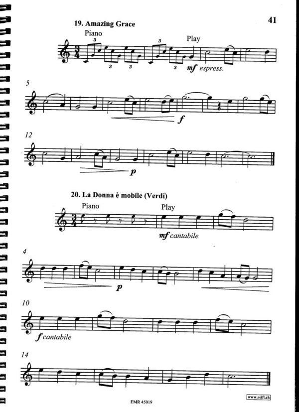 Melodien für Anfänger Vol. 1-10 für Altsaxofon