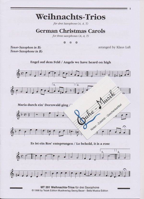 German Christmas Carols - Weihnachts-Trios