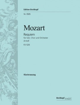 W.A. Mozart: Requiem KV 626 - Klavierauszug (Breitkopf)