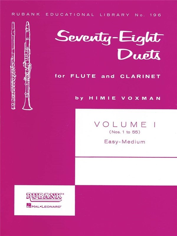 78 Duets for flute and clarinet, Vol. 1