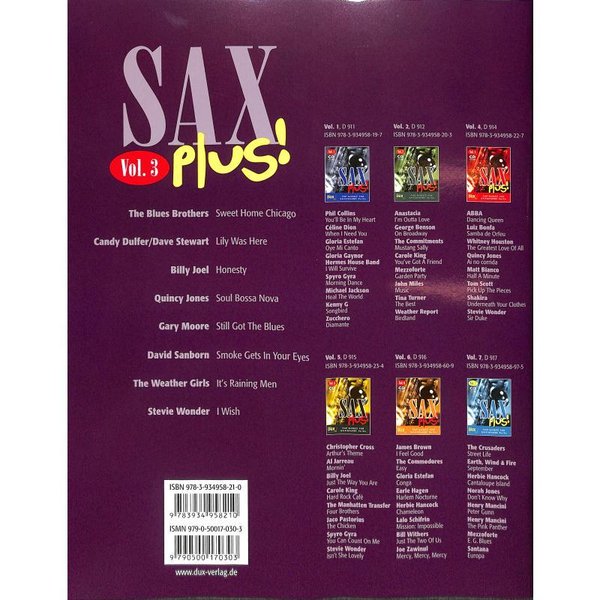 Sax Plus! Vol. 3 (+CD)