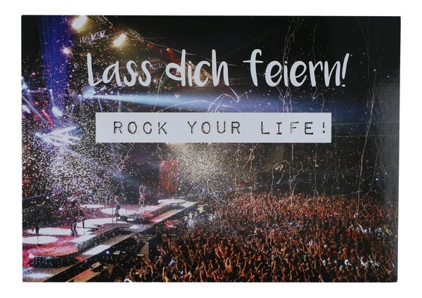 Postkarte: Rock your life