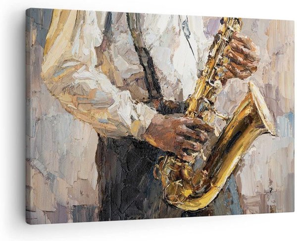 Bild Saxophon Spieler, 70 x 50 cm